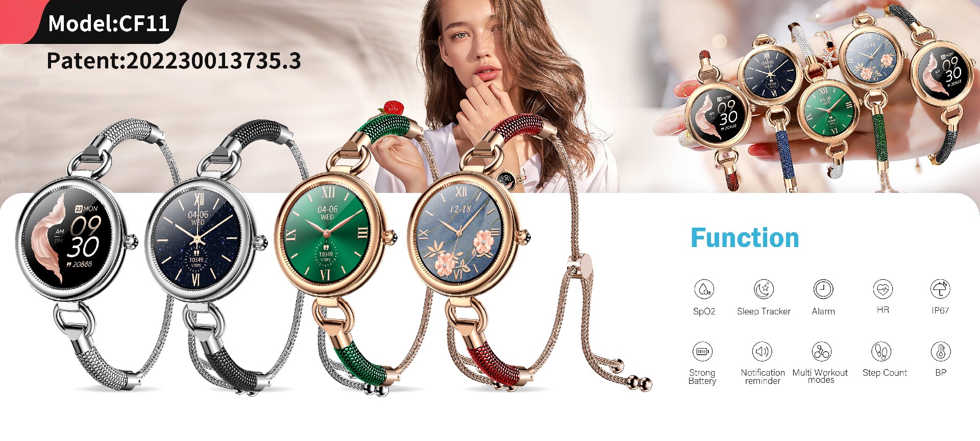 New fashion, Lady Jewelry smart wearables